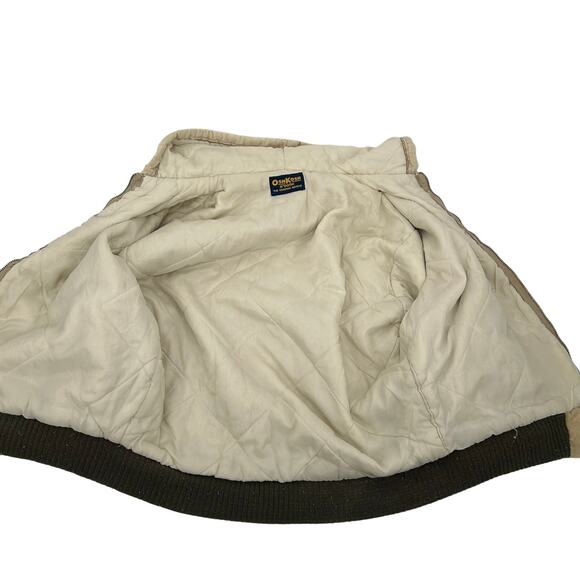 VTG 70s Men's Cream Corduroy OshKosh B'Gosh Quilt Lined Varsity Chore Jacket XL - Picture 10 of 14